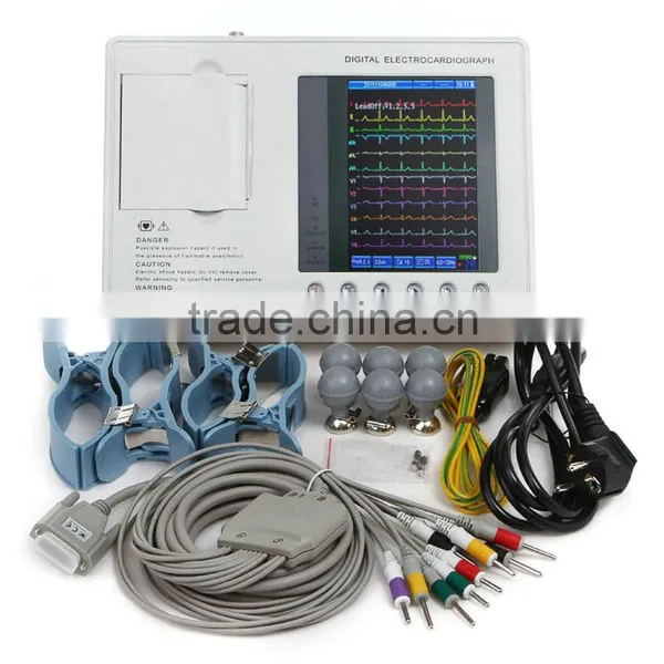 Digital Three Channel 12 Lead ECG Machine--CE FDA Approved Color Echocardiogram photo-5