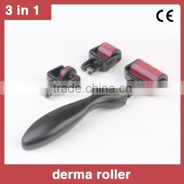 Easy Operation Stainless Steel Multifuntional Derma Roller 3 in 1 Derma Roller photo-5