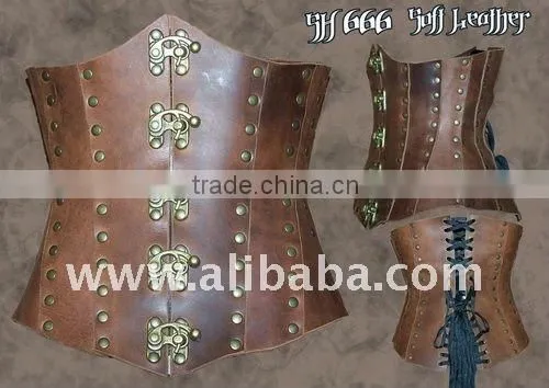 HANDMADE LEATHER UNDERBUST CORSET