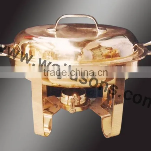 Standing Table Used Chafing Dish | Brass Plated Chafing Dish | Party Supplies Chafing Dish | Hot Design Chafing Dish photo-3