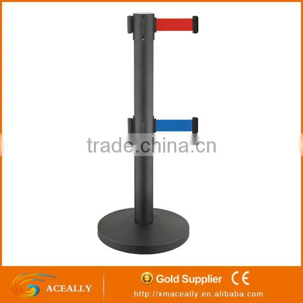 ACEALLY U-shape Base Stackable Retractable Belt Stanchion photo-3