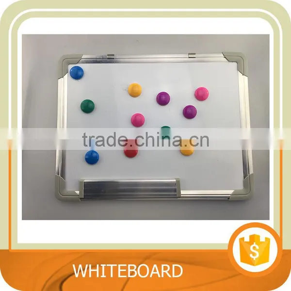 Whiteboard, Magnetic Dry Erase Board With Silver Aluminium Frame. and 8 Magnets With Board. Trade Assurance.