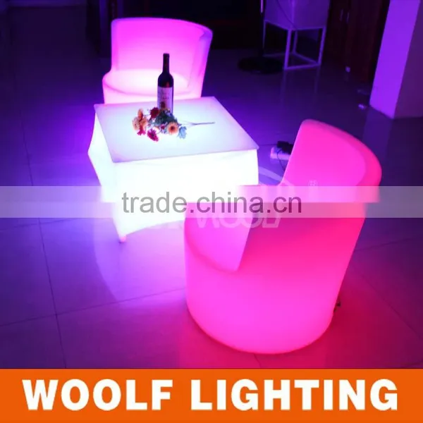 Practical Half Winged Illuminated Shining LED Coffee Chair photo-5