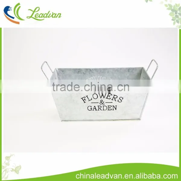 2017 New Design Garden & Home Decorate Hot Sale Square Metal Iron Hanging Long Flower Pot photo-4