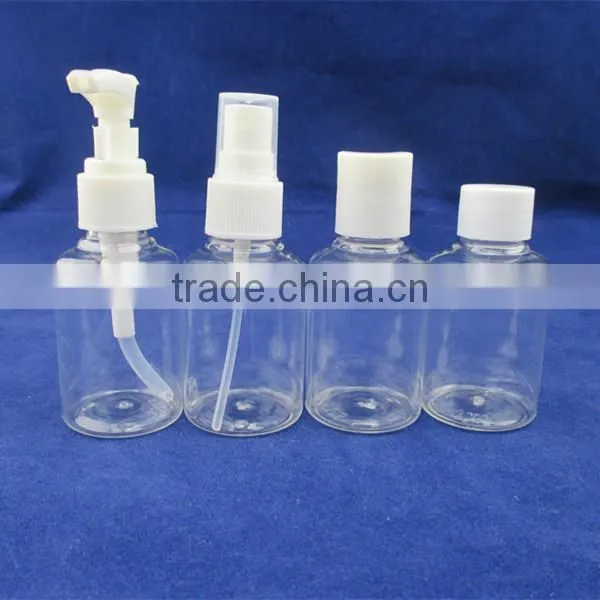 4pcsplastic Transparent Travel Bottle Set Travel Bottle Kit Bottle Container photo-3