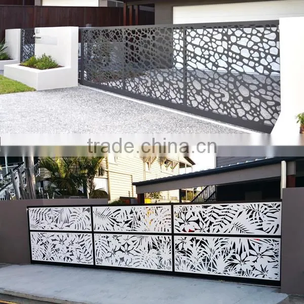Courtyard Laser Cut Aluminum Garden Gate photo-5