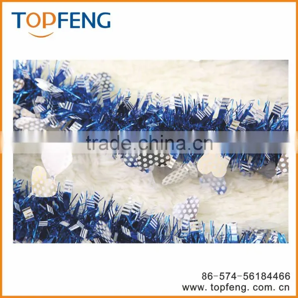 Christmas Tinsel With Heart Shape/stage Decoration for Festival/ornament Christmas photo-4