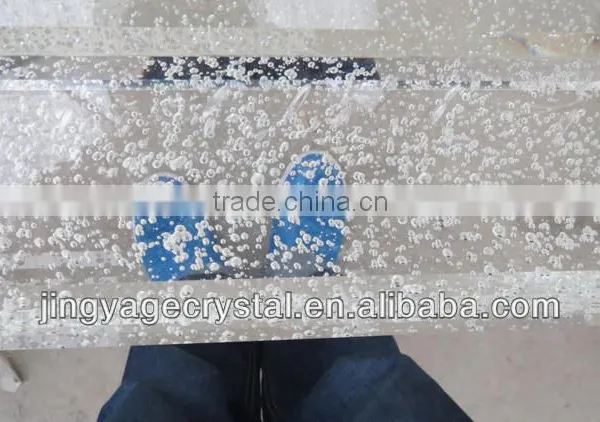 Extra White Bubble Polished Glass Pillars For Sale photo-2
