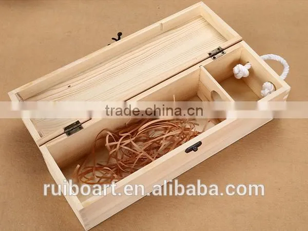 Wooden Wine Box With Handle photo-2