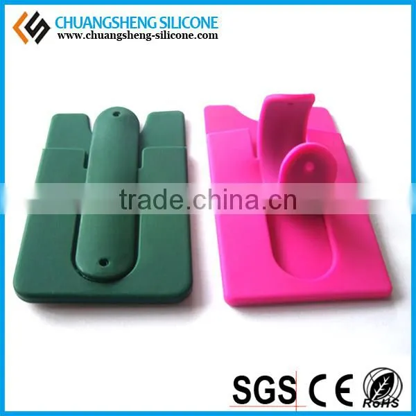 Card Holder, Silicone Smartphone Wallet, Self Adhesive Smart Phone Pocket photo-2