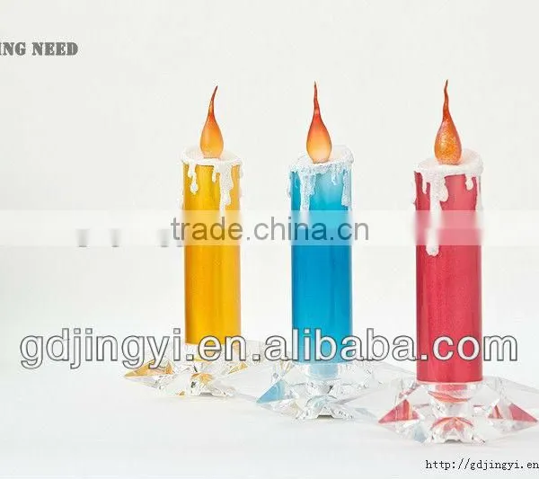 Acrylic Star Bottom LED Warmwhite Lighting Candle Wedding Party Decoration photo-2