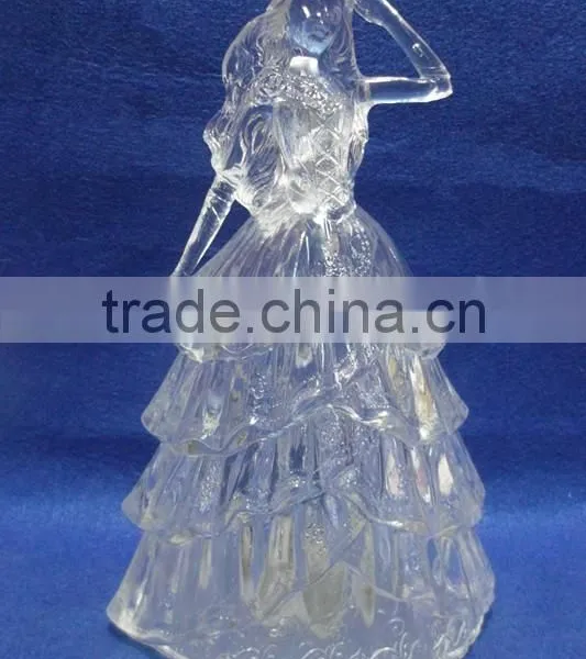 Clear Acrylic Manufacturer LED Flashing Bride in Wedding Dresses Decorations Gift photo-3