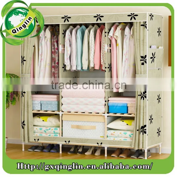 Chest of Drawers Make by Wooden and Oxford Fabric