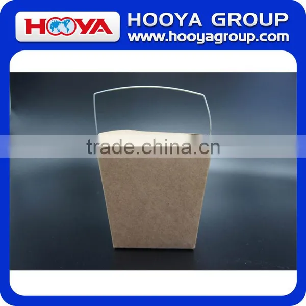 16oz /26oz /32oz Disposable Kraft Paper Food Packing Box With Plastic Handle,waterproof and Oilproof photo-2