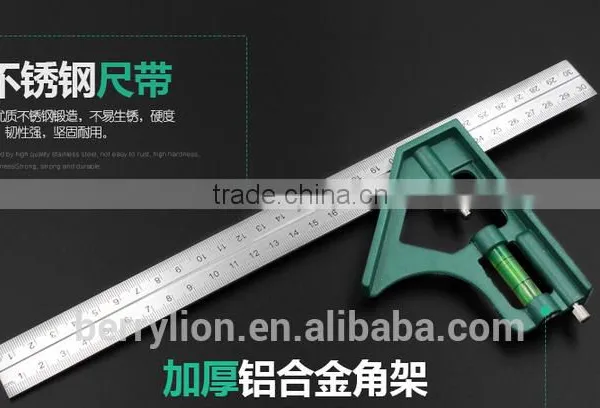 Berrylion High Grade Combination Ruler Stainless Steel Joniers photo-5