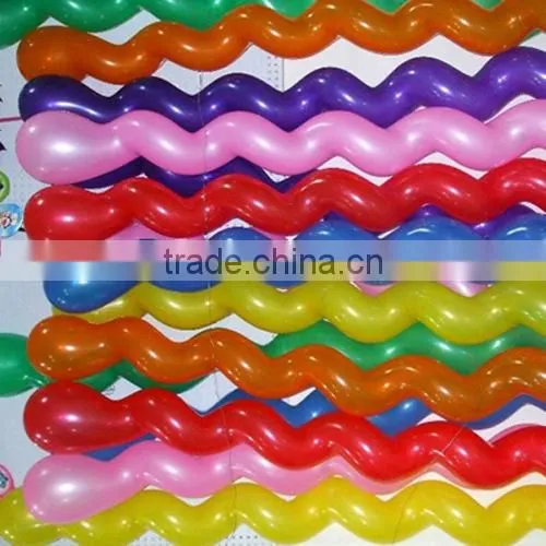 100pcs/bag Wedding Kids Birthday Party Decoration Twist Spiral Latex Balloons photo-2
