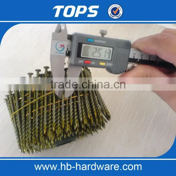 Vinyl Coated Screw Coil Nails for Making Wooden Pallet photo-2