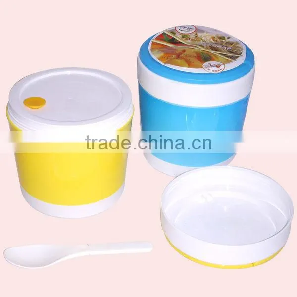 Plastic Keep Food Warm Lunch Box With Double Handle photo-4