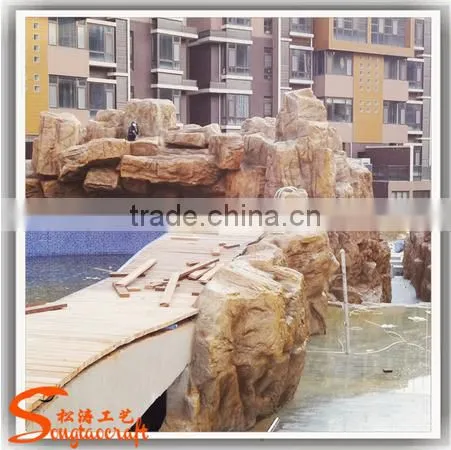 Garden Decoration Artificial Landscaping Slate Fake Rock Garden Fountains photo-2