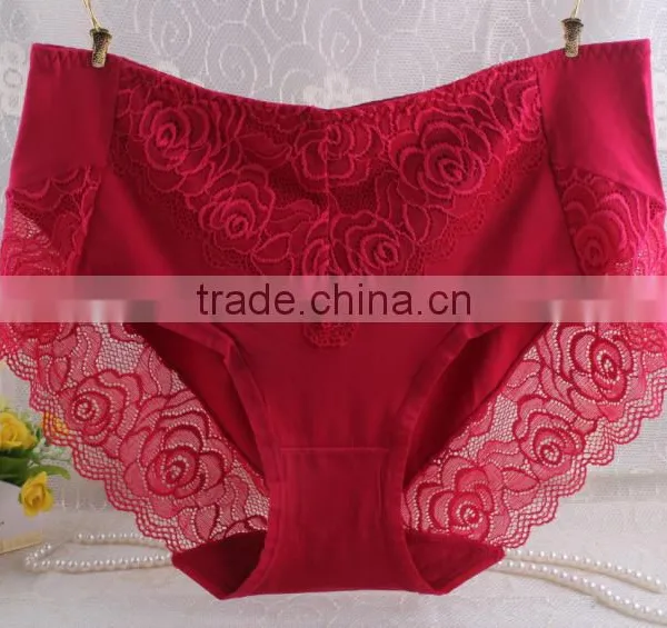 Beauty Color Lace/spandex Sexy Adult Woman Panty Transparent Underwear for Girl photo-4
