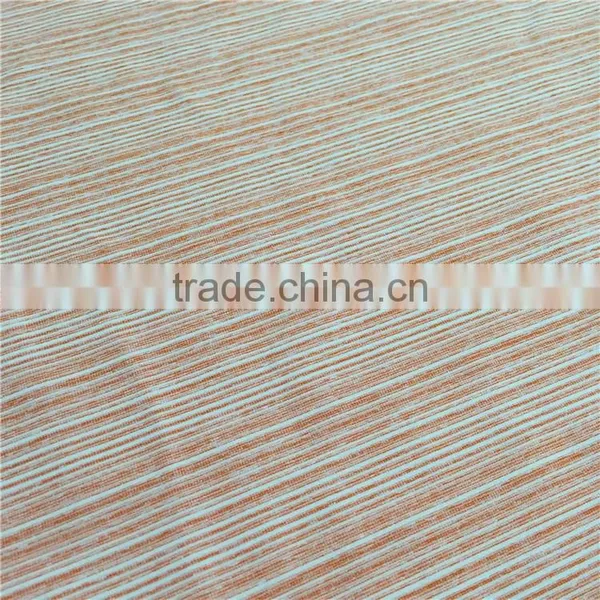 New Arrival Cool Stripe Orange Knit Single Jersey Fabric photo-3