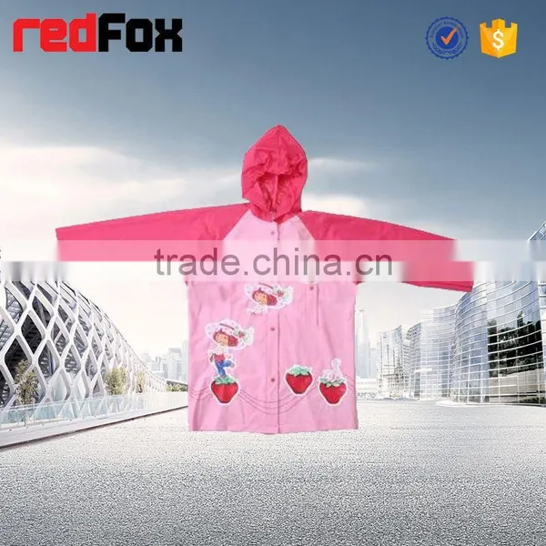 High Quality Fashion Pvc Vinyl Rain Coat for Kids photo-2