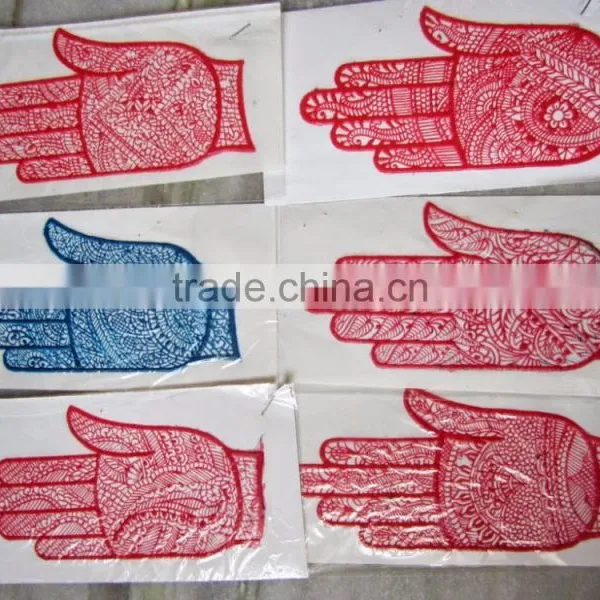 PALM HAND HENNA Tattoo STENCIL Rubber Reusable MIX DESIGN photo-3