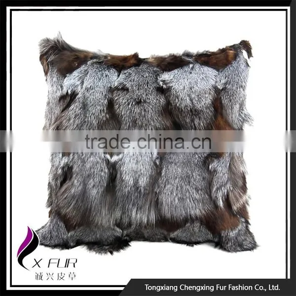 CX-D-06C Fashion Promotion Fox Fur Pillow Cushion Case photo-3