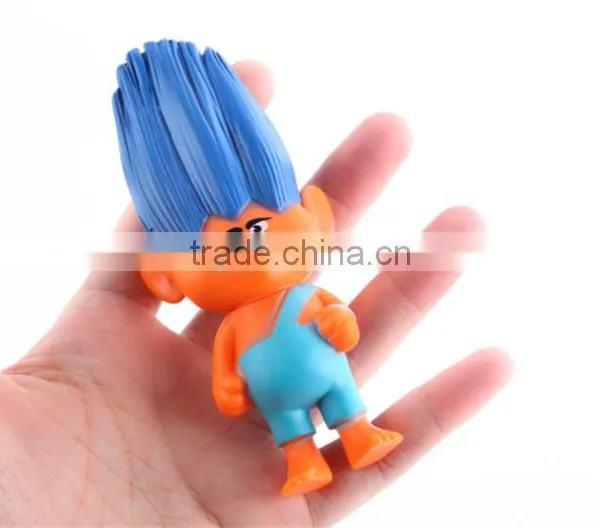 Popular Hairy Little Troll Doll Figure Trolls Pen Topper Gift for Kids Toy photo-5