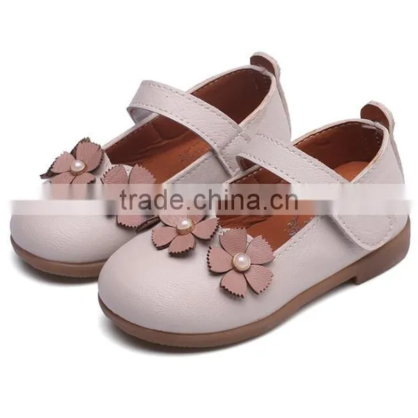 Zm35719a Autumn Wholesle Baby Shoes Children Girl Flower Leather Shoes photo-6