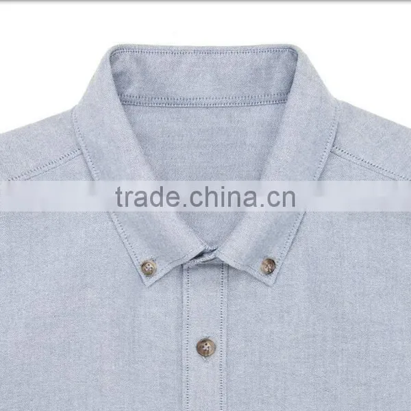 Provide OEM Service Bulk Customize Denim Stripe Shirt photo-4