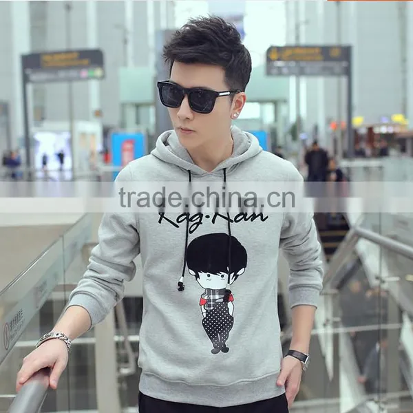 China Clothing Manufacturers Oem Custom 100% Cotton Long Sleeve Printed Pullover Hoodie Without Pockets photo-5