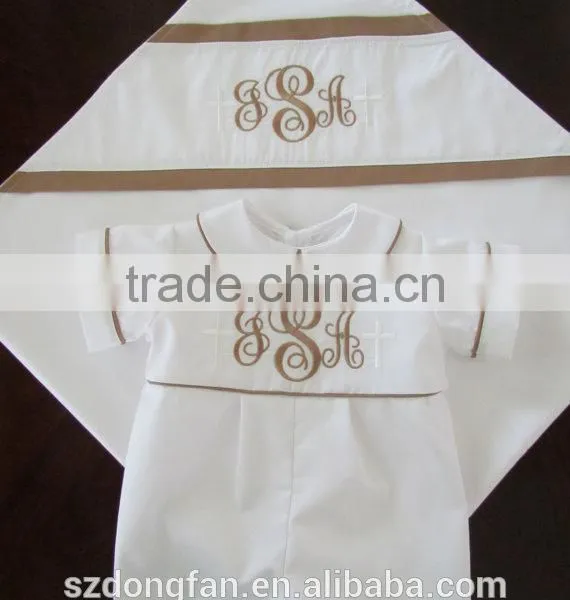 Baby Boy Baptism Rompers Toddlers Blessing Outfit Infant Boys Clothing photo-5