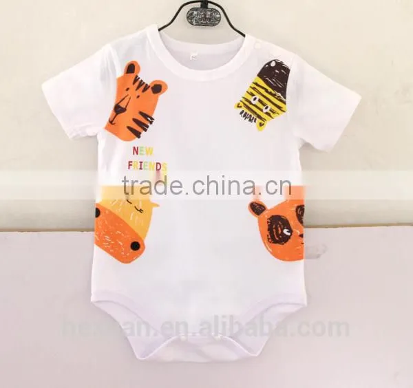 Animal Short Sleeves Baby Romper photo-5