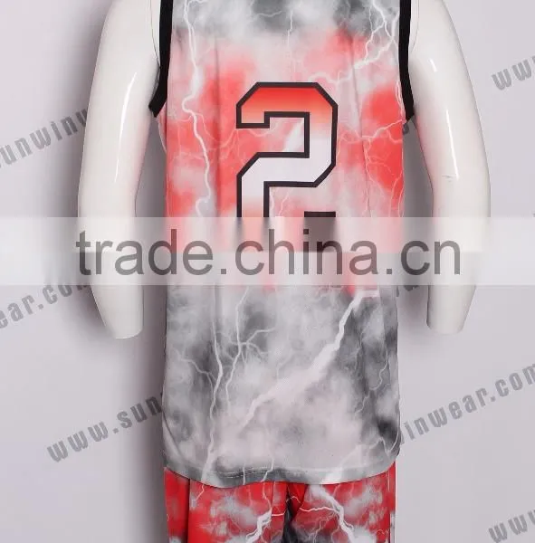 Latest Basketball Jersey Design 2016 Sublimation Good Quality Uniforms Basketball Training Wear photo-2
