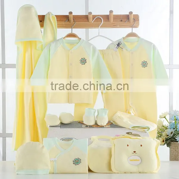 2017 Wholesale Summer 100% Cotton Baby Clothes Clothing Set Newborn Baby Cotton Clothes Baby Gift Set Clothes photo-4