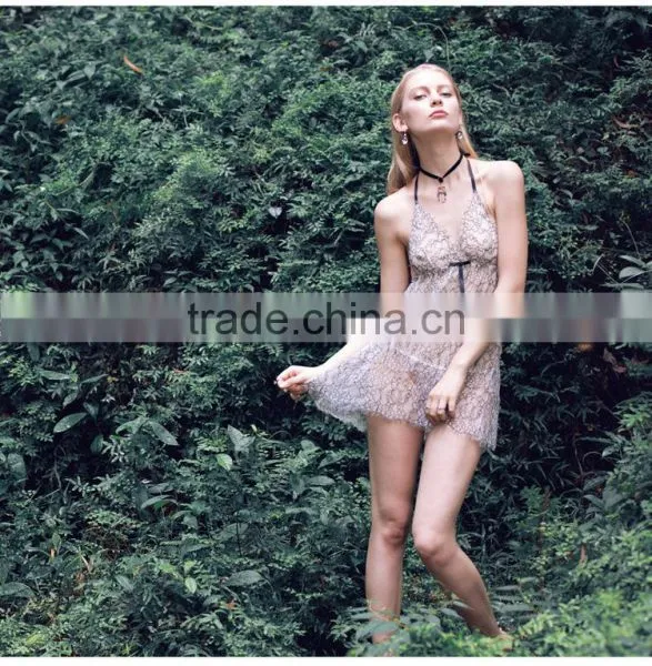 The New 2015 European and American Lingerie Sleepwear Foreign Trade the Original Single Wholesale Sexy Bud Silk Condole Belt Nig photo-6