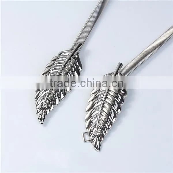 Waistband Leaf Silver Tone photo-2