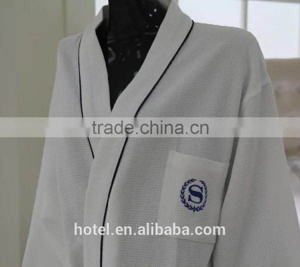 100% Cotton Hotel Waffle Bath Robe photo-2