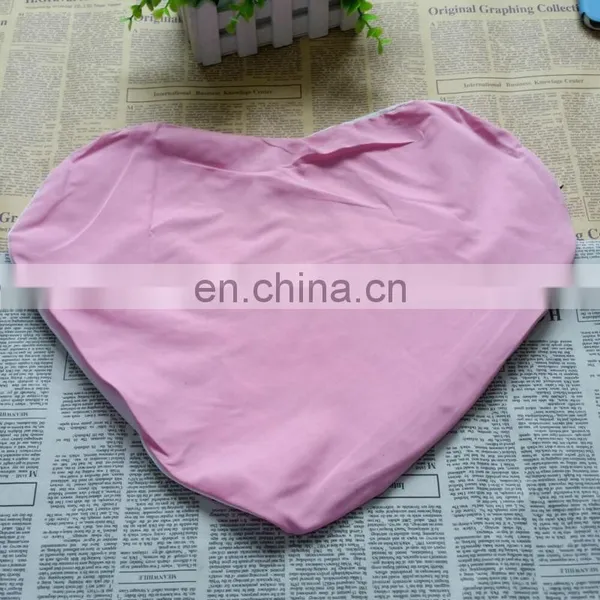 Sublimation Heat Transfer Polyester Peach Skin Heart Shape Pillowcase photo-2