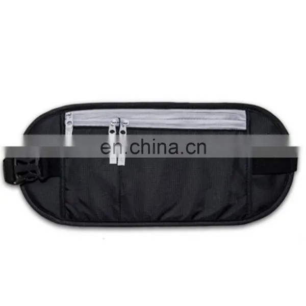 Rfid Blocking Black Ripstop Nylon Travel Waist Phone Pocket photo-6