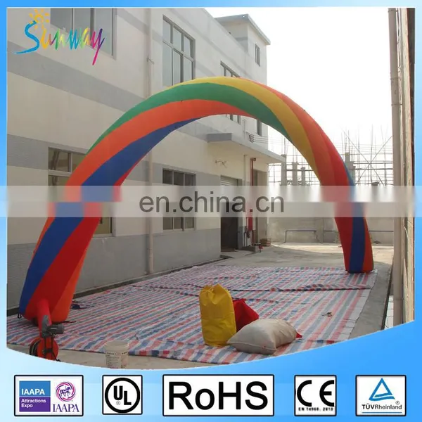 Sunway Rainbow Inflatable Arch, Giant Inflatable Archway/Inflatable Finish Line Arch for Race photo-4