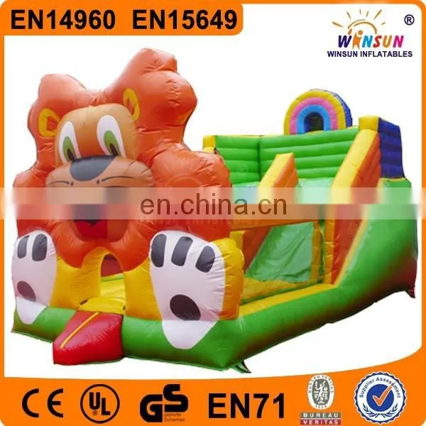 China Standard Quality Inflatable Lion Inflatable Slide on Sale photo-2
