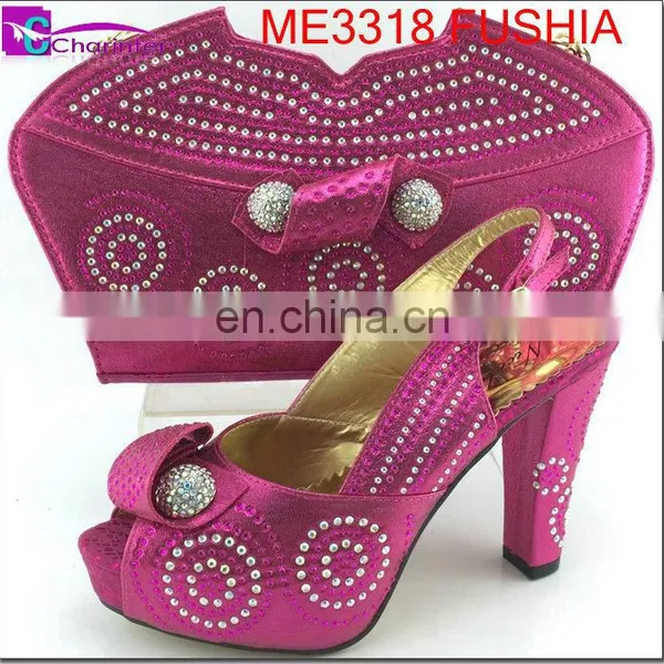 African Shoes and Bags Bridal Shoes and Bags Charinter Shoe and Matching Bag Set photo-2