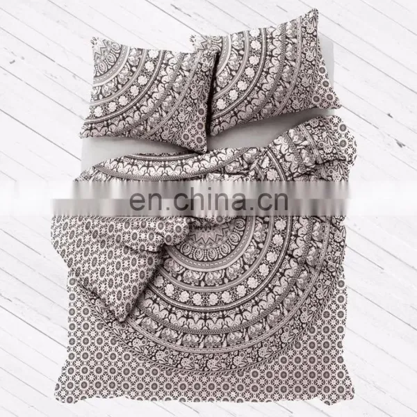 Indian Mandala Colorful Galaxy Bedding Set Quilt Cover Quilt Sheet 2 Pillow Case Printed Double Bedsheet