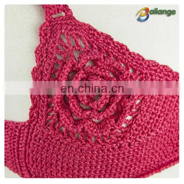 Bailange 2016 Newest Unique Crochet Bra Women Bra Sports Bra Unlined Bikini Swimwear photo-3
