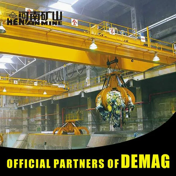 Industrial 50 Ton Grab Bucket Overhead Crane in Malaysia Price Sales