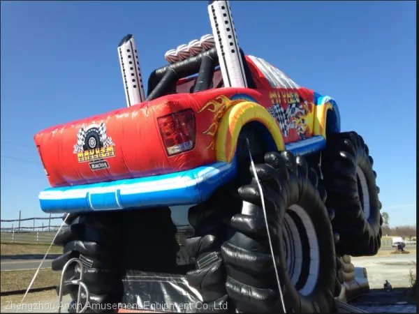 High Quality Monster Truck Combo Bounce House Slide Combo for Birthday Party photo-3