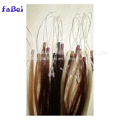 Natural Pre-Bonded Keratin Remy Nail Hair U-Tip Human Hair Extension photo-3