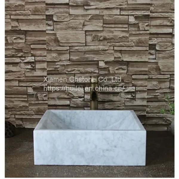 Carrara White Marble Sinks,China White Marble Bathroom Basins photo-2